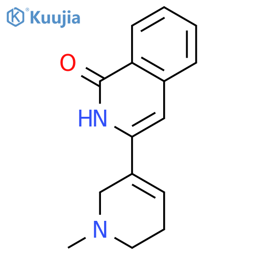 1(2H)-ISOQUINOLINONE, 3-(1,2,5,6-TETRAHYDRO-1-METHYL-3-PYRIDINYL)- structure