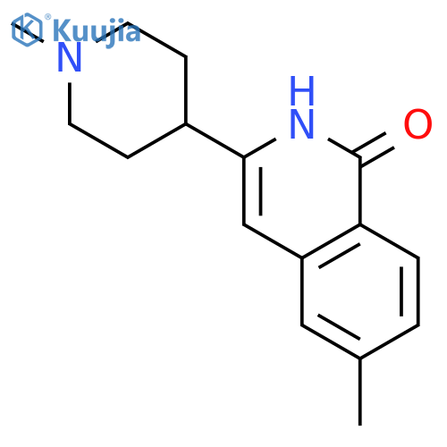 1(2H)-ISOQUINOLINONE, 6-METHYL-3-(1-METHYL-4-PIPERIDINYL)- structure
