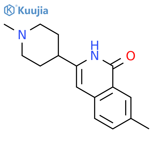 1(2H)-Isoquinolinone, 7-methyl-3-(1-methyl-4-piperidinyl)- structure