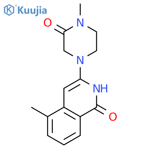 1(2H)-ISOQUINOLINONE, 5-METHYL-3-(4-METHYL-3-OXO-1-PIPERAZINYL)- structure