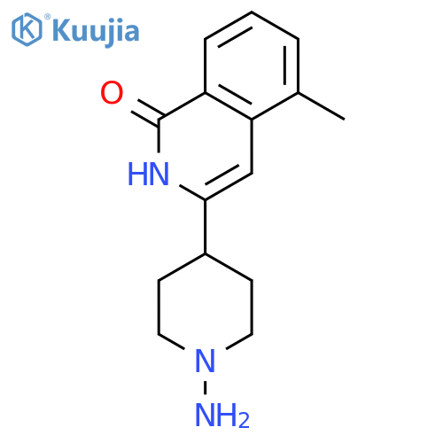 1(2H)-Isoquinolinone, 3-(1-amino-4-piperidinyl)-5-methyl- structure