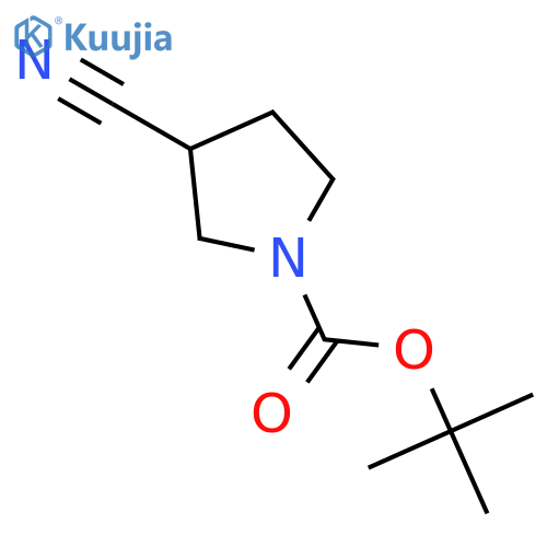tert-butyl 3-cyanopyrrolidine-1-carboxylate structure