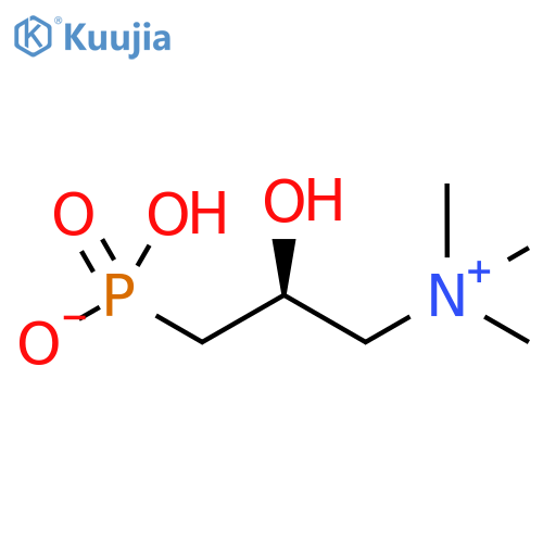 hydrogen (2S)-2-hydroxy-3-(trimethylazaniumyl)propylphosphonate structure