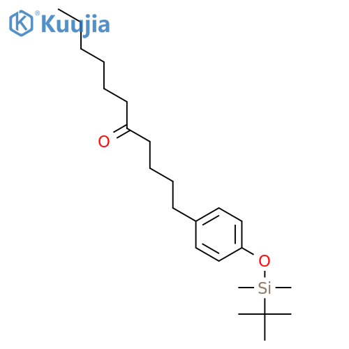 5-Undecanone, 1-[4-[[(1,1-dimethylethyl)dimethylsilyl]oxy]phenyl]- structure