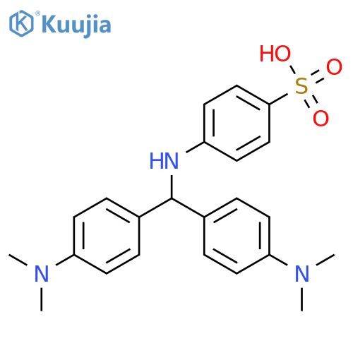 Benzenesulfonic acid,4-[[bis[4-(dimethylamino)phenyl]methyl]amino]- structure