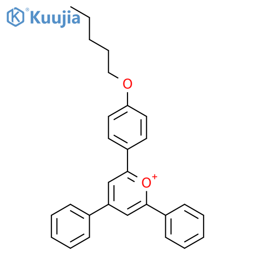 Pyrylium, 2-[4-(pentyloxy)phenyl]-4,6-diphenyl- structure