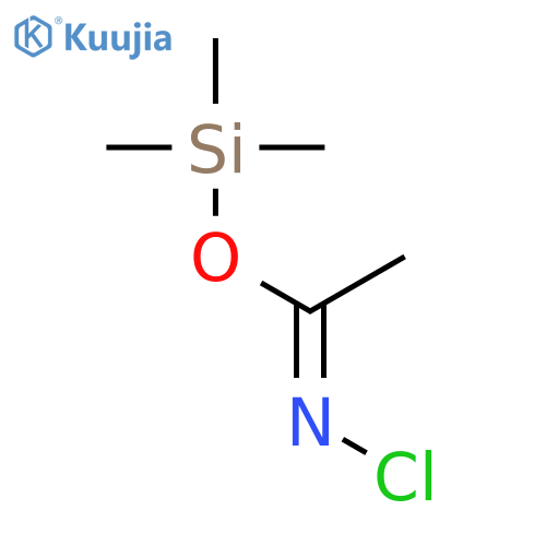 Ethanimidic acid, N-chloro-, trimethylsilyl ester structure
