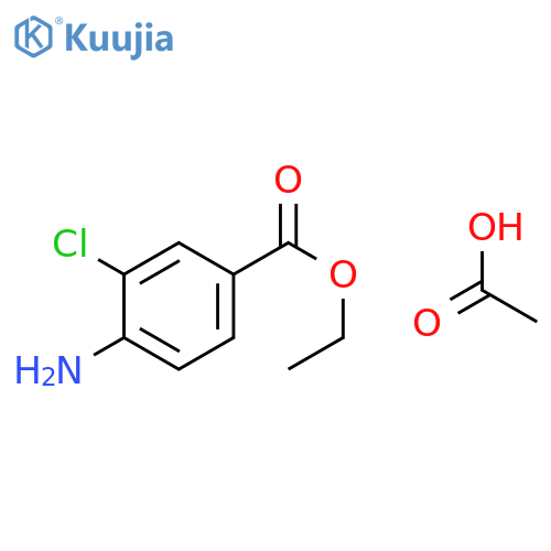 BENZOIC ACID, 4-AMINO-3-CHLORO-, ETHYL ESTER, ACETATE structure