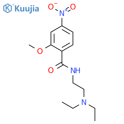 4-nitro-N-(2-diethylamino-ethyl)-2-methoxy-benzamide structure