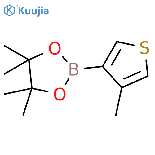 4,4,5,5-Tetramethyl-2-(4-methylthiophen-3-yl)-1,3,2-dioxaborolane structure