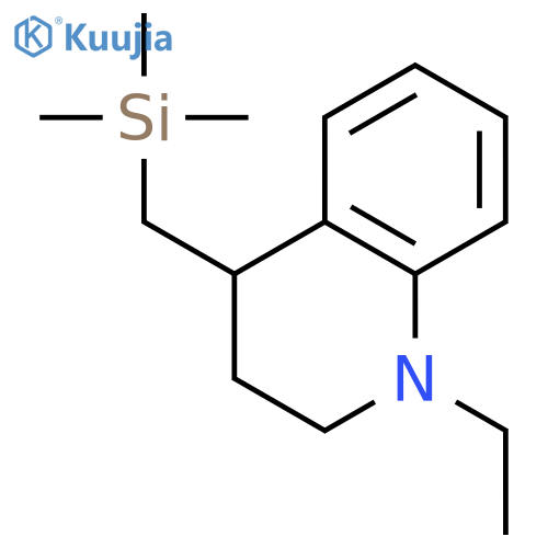 QUINOLINE, 1-ETHYL-1,2,3,4-TETRAHYDRO-4-[(TRIMETHYLSILYL)METHYL]- structure