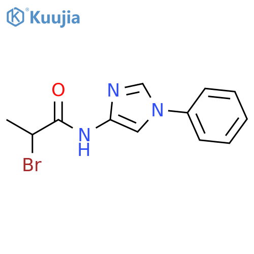 PROPANAMIDE, 2-BROMO-N-(1-PHENYL-1H-IMIDAZOL-4-YL)- structure