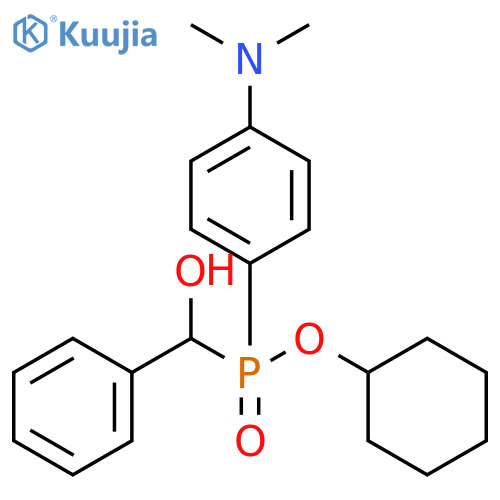 cyclohexyl 4-(dimethylamino)phenylhydroxy(phenyl)methylphosphinate structure