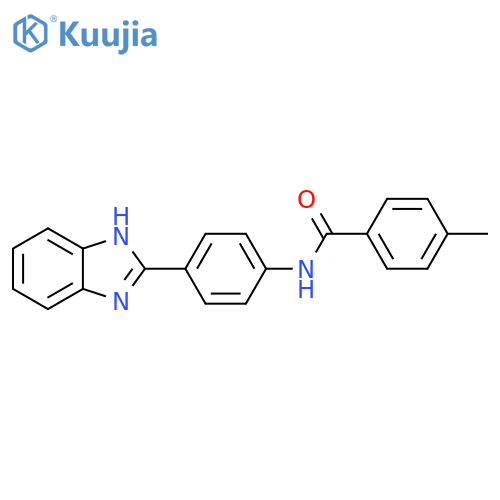 N-4-(1H-1,3-benzodiazol-2-yl)phenyl-4-methylbenzamide structure