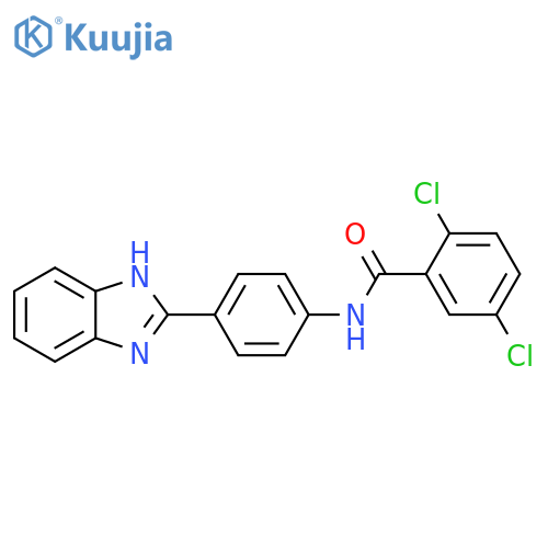N-4-(1H-1,3-benzodiazol-2-yl)phenyl-2,5-dichlorobenzamide structure