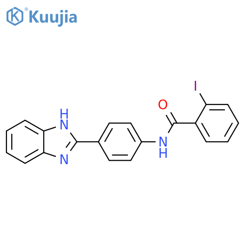 N-4-(1H-1,3-benzodiazol-2-yl)phenyl-2-iodobenzamide structure