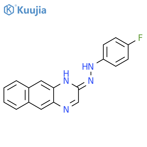 BENZO[G]QUINOXALIN-2(1H)-ONE, (4-FLUOROPHENYL)HYDRAZONE structure