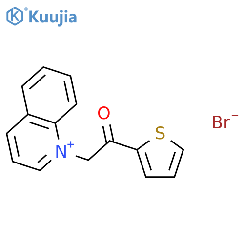 QUINOLINIUM, 1-[2-OXO-2-(2-THIENYL)ETHYL]-, BROMIDE structure