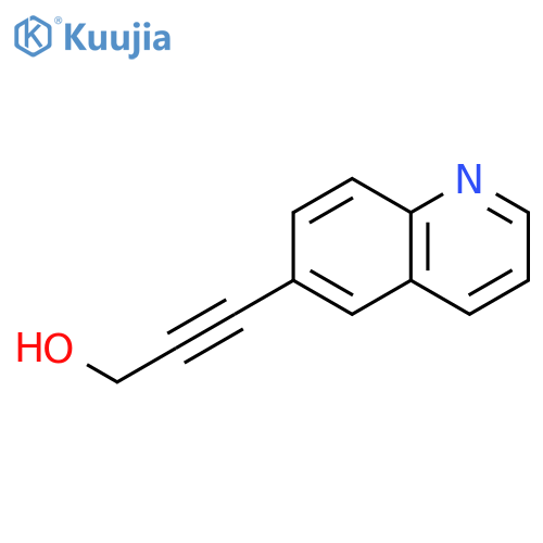 3-(quinolin-6-yl)prop-2-yn-1-ol structure