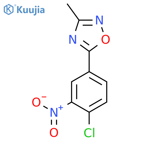 1,2,4-OXADIAZOLE, 5-(4-CHLORO-3-NITROPHENYL)-3-METHYL- structure