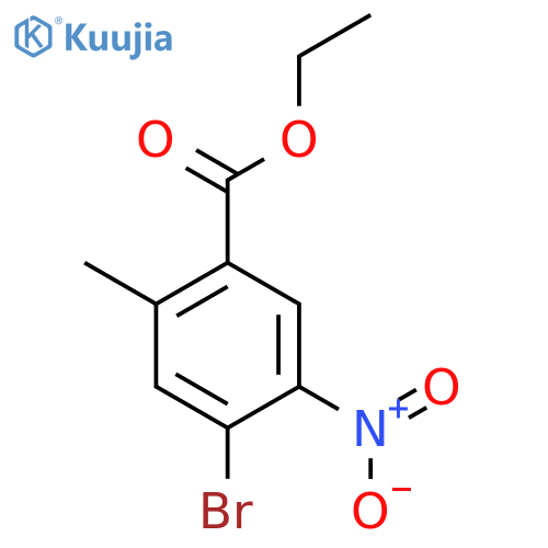 BENZOIC ACID, 4-BROMO-2-METHYL-5-NITRO-, ETHYL ESTER structure