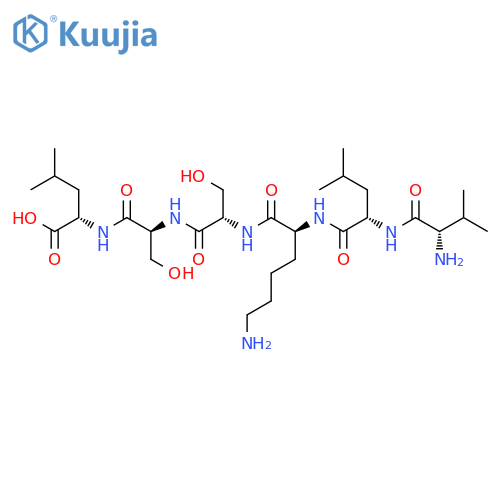 L-LEUCINE, L-VALYL-L-LEUCYL-L-LYSYL-L-SERYL-L-SERYL- structure