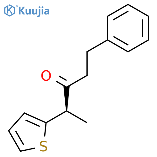 3-PENTANONE, 1-PHENYL-4-(2-THIENYL)-, (4R)- structure