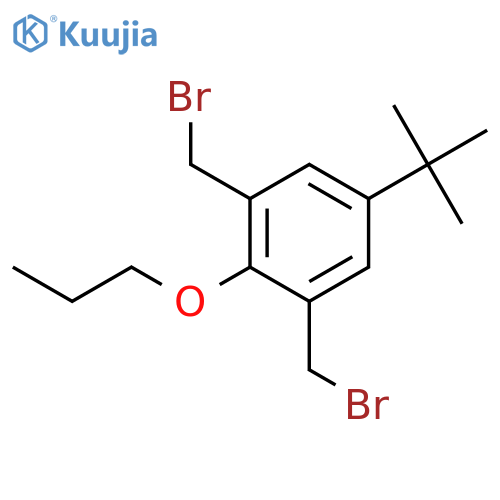 Benzene, 1,3-bis(bromomethyl)-5-(1,1-dimethylethyl)-2-propoxy- structure