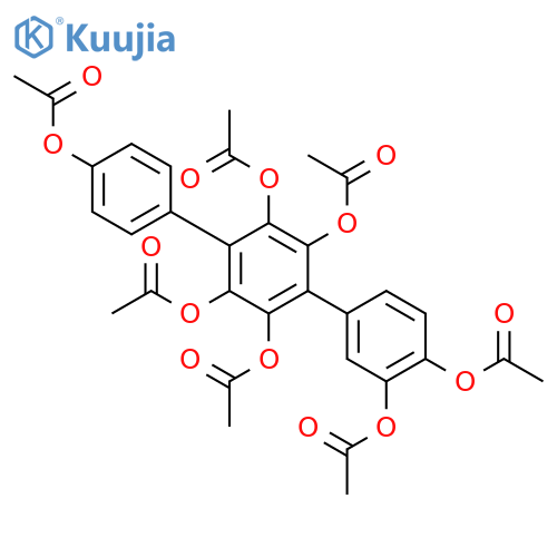 3,4,2',3',5',6',4''-Heptaacetoxy-p-terphenyl structure