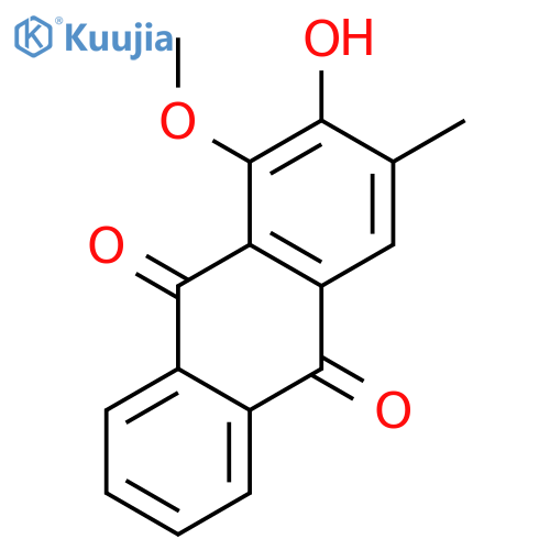 9,10-Anthracenedione,2-hydroxy-1-methoxy-3-methyl- structure