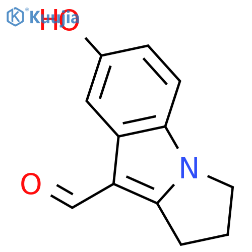 2,3-dihydro-7-hydroxy-1H-Pyrrolo[1,2-a]indole-9-carboxaldehyde structure