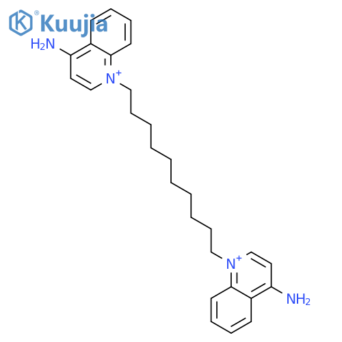 Quinolinium, 1,1'-(1,10-decanediyl)bis[4-amino- structure