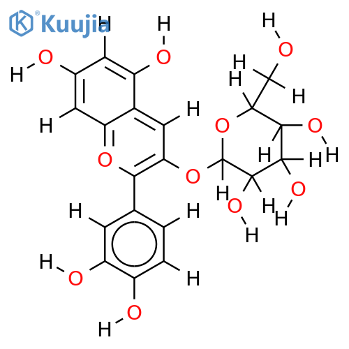 2-(3,4-Dihydroxy-phenyl)-3-beta-D-galactopyran structure