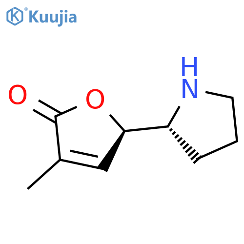2(5H)-Furanone, 3-methyl-5-(2R)-2-pyrrolidinyl-, (5R)-rel- structure
