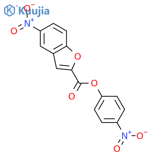 2-BENZOFURANCARBOXYLIC ACID, 5-NITRO-, 4-NITROPHENYL ESTER structure