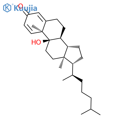 CHOLESTA-1,4-DIEN-3-ONE, 9-HYDROXY- structure