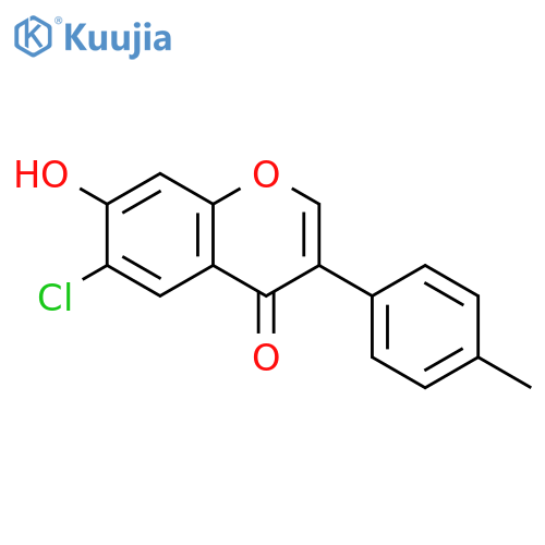 4H-1-Benzopyran-4-one, 6-chloro-7-hydroxy-3-(4-methylphenyl)- structure