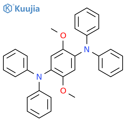 1,4-BENZENEDIAMINE, 2,5-DIMETHOXY-N,N,N',N'-TETRAPHENYL- structure