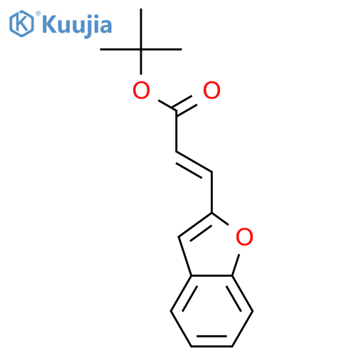 2-Propenoic acid, 3-(2-benzofuranyl)-, 1,1-dimethylethyl ester structure