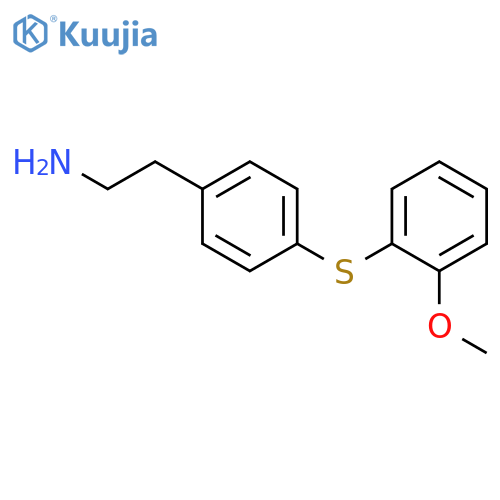 BENZENEETHANAMINE, 4-[(2-METHOXYPHENYL)THIO]- structure