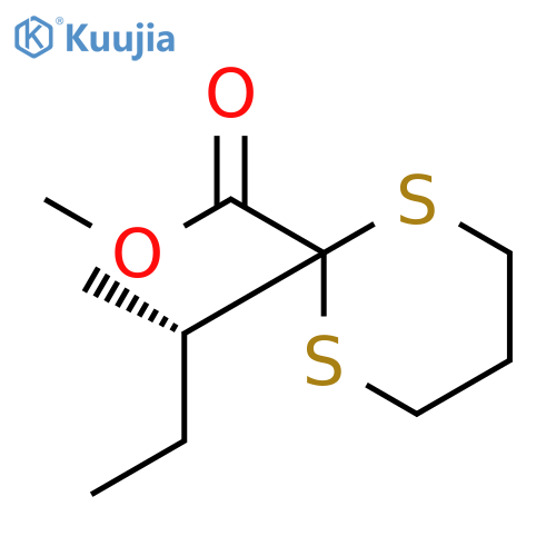 1,3-DITHIANE-2-CARBOXYLIC ACID, 2-[(1S)-1-METHYLPROPYL]-, METHYL ESTER structure
