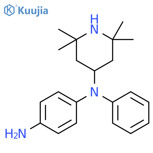 4-N-phenyl-1-N-(2,2,6,6-tetramethylpiperidin-4-yl)benzene-1,4-diamine structure