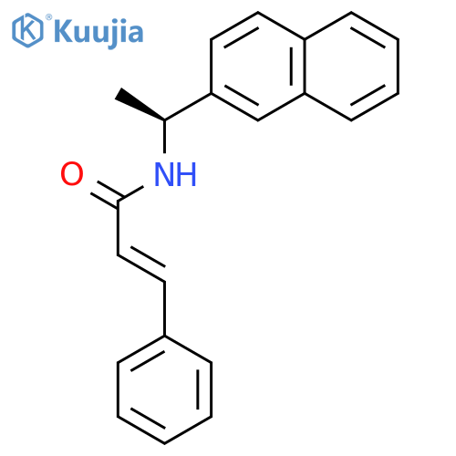2-PROPENAMIDE, N-[(1S)-1-(2-NAPHTHALENYL)ETHYL]-3-PHENYL-, (2E)- structure