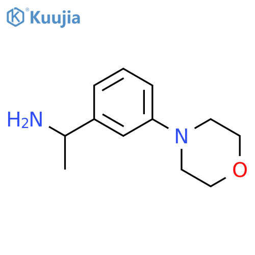1-(3-Morpholinophenyl)ethanamine structure