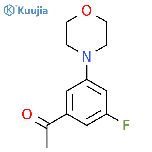 ETHANONE, 1-[3-FLUORO-5-(4-MORPHOLINYL)PHENYL]- structure