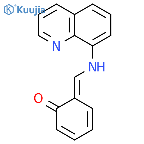 2,4-Cyclohexadien-1-one, 6-[(8-quinolinylamino)methylene]- structure