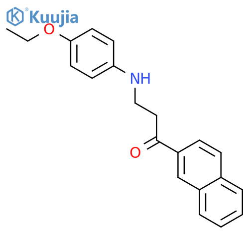 3-(4-ETHOXYANILINO)-1-(2-NAPHTHYL)-1-PROPANONE structure