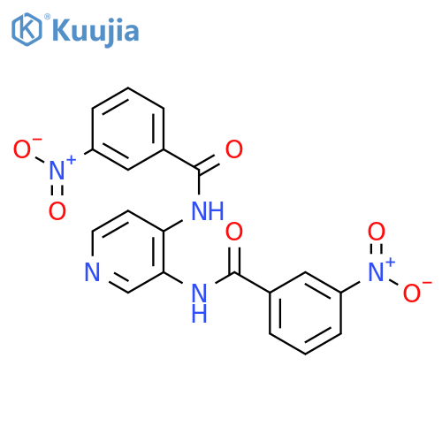 3-nitro-N-4-(3-nitrobenzamido)pyridin-3-ylbenzamide structure