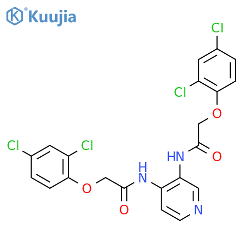 2-(2,4-dichlorophenoxy)-N-{3-2-(2,4-dichlorophenoxy)acetamidopyridin-4-yl}acetamide structure