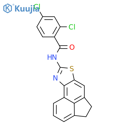 2,4-dichloro-N-{5-thia-3-azatetracyclo[6.6.1.0^{2,6}.0^{11,15}]pentadeca-1(15),2(6),3,7,11,13-hexaen-4-yl}benzamide structure